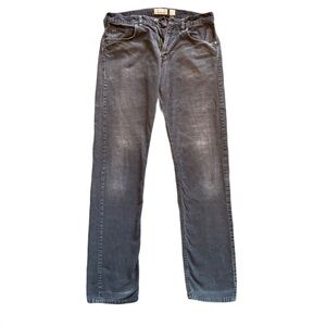 Patagonia 100% Organic Cotton Men's Gray Straight Corduroy Jeans Size 31/34